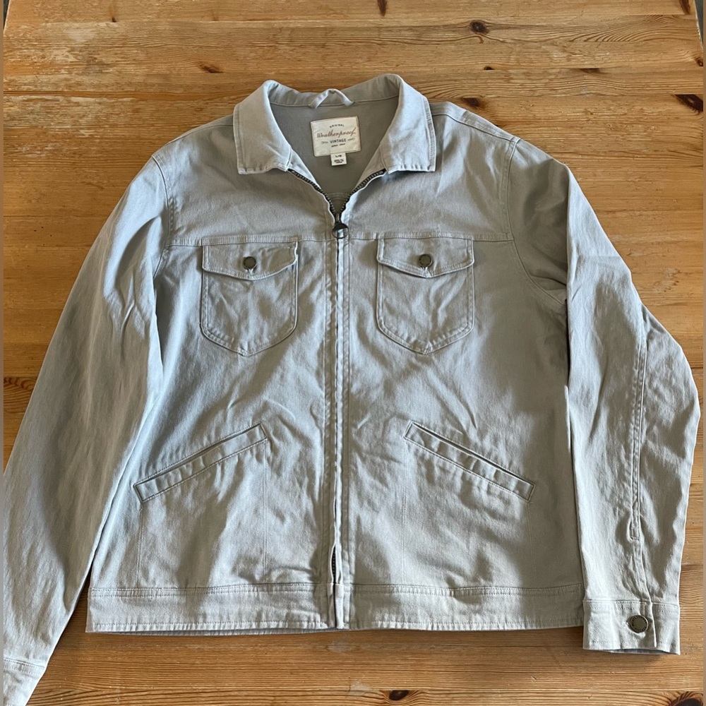 Weatherproof Vintage Men's Tan Khaki Harrington Jacket